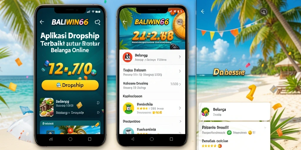 Tampilan antarmuka BALIWIN66 untuk fungsi Dropship yang menarik dan mudah digunakan.