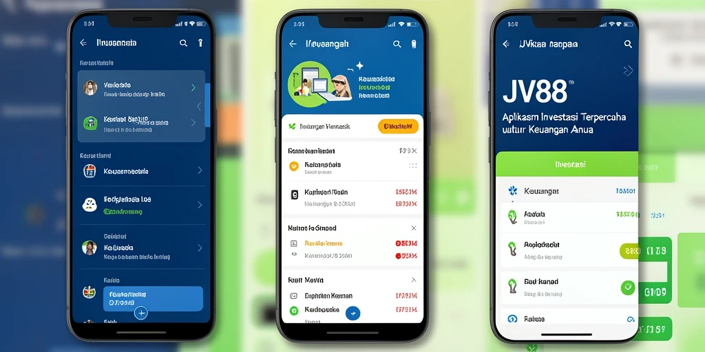 Antarmuka JV88 yang intuitif untuk investasi yang mudah.