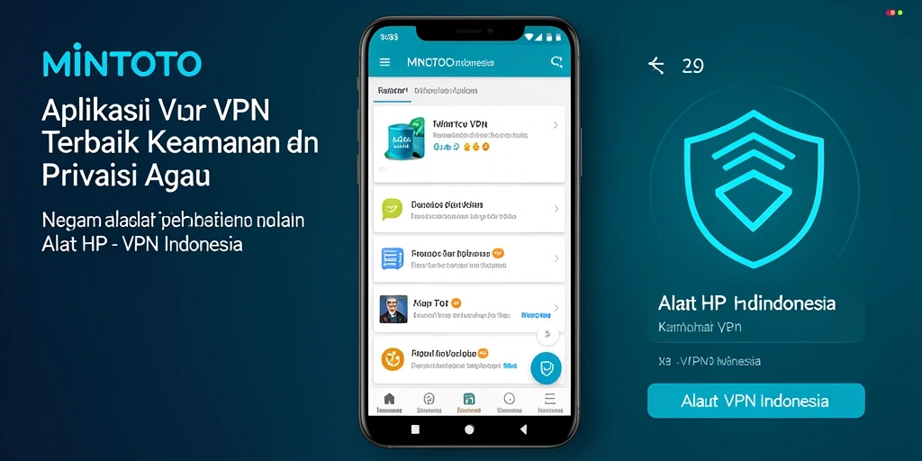 Antarmuka MINTOTO yang sederhana dengan fungsi VPN efektif.
