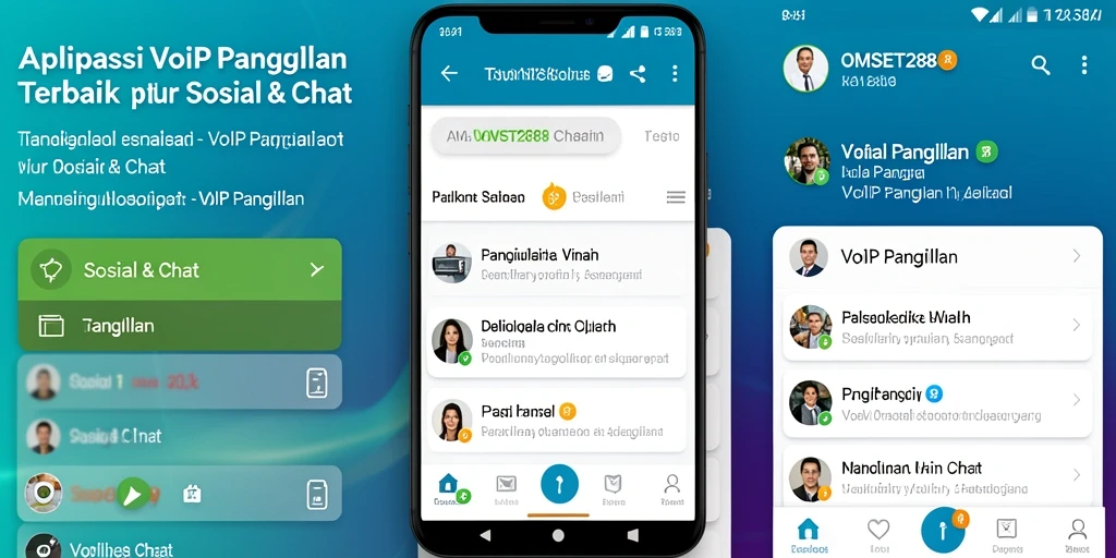 Tampilan antarmuka aplikasi OMSET288 yang modern dan user-friendly.