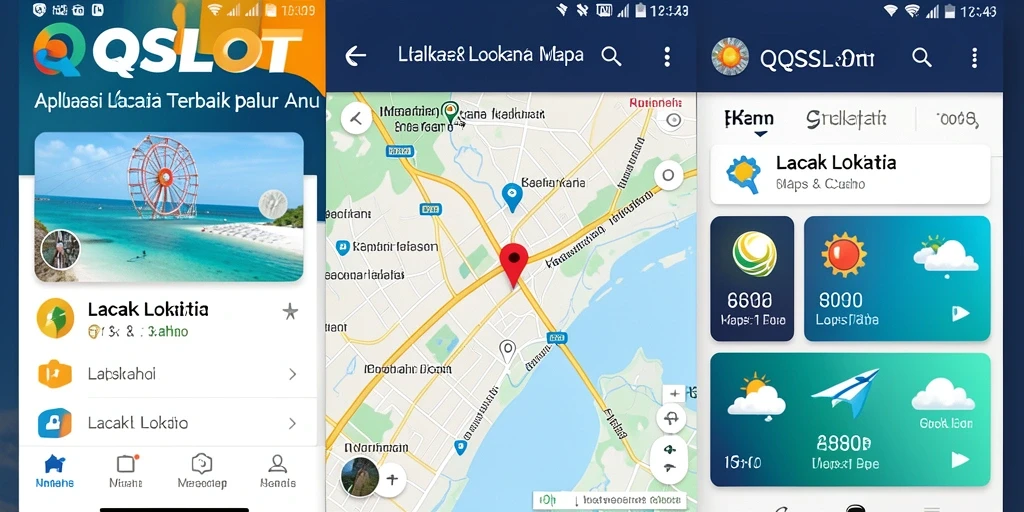 Tampilan utama QQSLOT dengan fitur lacak lokasi.