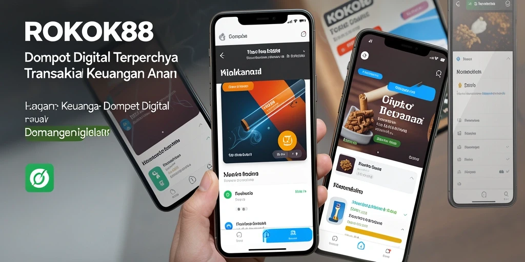 Antarmuka ROKOK88 yang menarik dan fungsional untuk Dompet Digital.